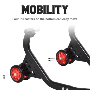 Stender spate Universal de Ridicare pentru Motociclete pana la 200 kg, Negru - Img 6