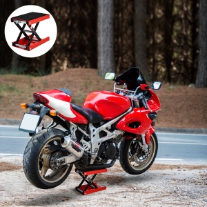 Suport de Ridicare Motociclete Ridicare Foarfeca din Otel cu Platforma Acoperita cu Cauciuc - Img 2