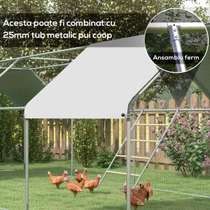Suport pentru Găini pe 4 Niveluri, Posatoiu din Lemn și Oțel Galvanizat, Scară pentru Coteț, 4-6 Găini, 140x86x2,5 cm, Lemn Natural - Img 4