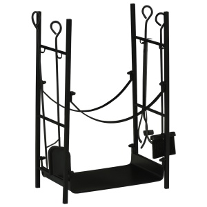 Suport pentru Lemne de Interior si de Exterior pana la 70 kg de Lemne Accesorii Incluse