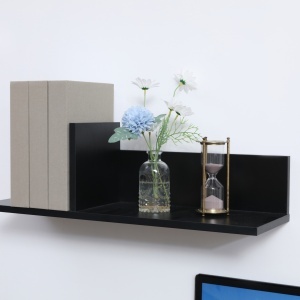 Suport TV Modern 130 cm cu Dulapuri si Rafturi – Negru - Img 6