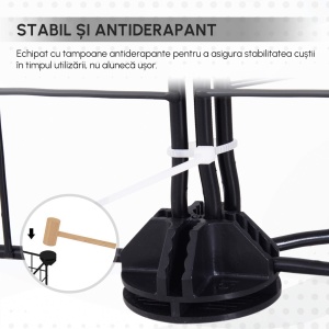 tarc Modular Iepuri & Porcusori – 105×70×35 cm, Negru - Img 9