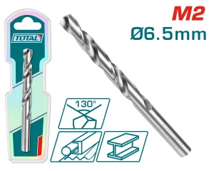 TOTAL - BURGHIU PENTRU METAL M2 HSS - 6.5mm (INDUSTRIAL)