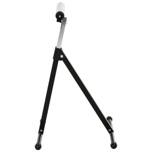 trepied cu Role si Inaltime Reglabila din Metal, Design Pliabil care Economiseste Spatiu cu Rulmenti cu Bila, 44x50x68-110 cm, Negru si Argintiu - Img 8