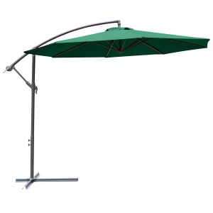 Umbrela laterala din metal, verde, 3m - Img 1