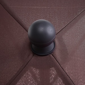 Umbrela Parasolarar dreptunghiulara pentru Gradina 200 × 125 × 235cm Maro - Img 9