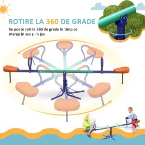 Balansoar rotativ la 360° pentru copii intre 3-8 ani - Img 5