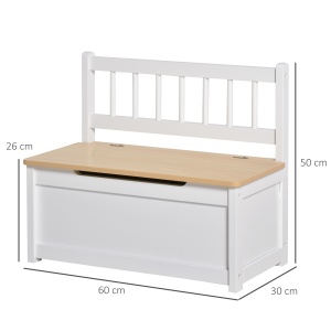 Banca Copii 2-in-1 – Cutie Depozitare Lemn 60×30×50 cm - Img 3