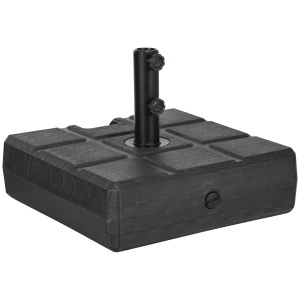 Baza patrata 40kg pentru umbrela de soare, Negru