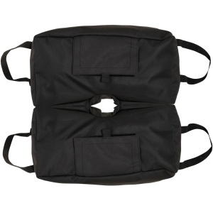 Bază pentru Umbrelă, Sac Umplut cu 50 kg de Nisip, Din Plastic și Material Oxford, 50x25x18 cm, Negru