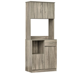 Bufet Modern pentru Bucatarie sau Sala de Pranz, 71x41x178cm, Gri - Img 1