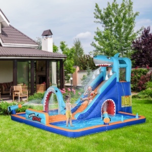 Castel Gonflabil Copii 6‑in‑1 – Parc Acvatic cu Tobogan & Piscina - Img 2