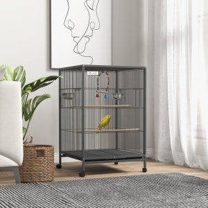 Colivie pentru Pasari – 48×46×74 cm cu Suport Rulant - Img 2