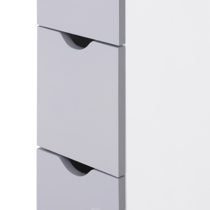 Coloana Baie 15×33×140 cm – Alb & Gri, Spatiu Vertical Compact - Img 7