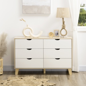 Comoda 6 Sertare 120×40×76 cm Natur - Img 7