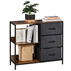 comoda mobila multifunctionala, 80x29x71cm, maro - Img 4