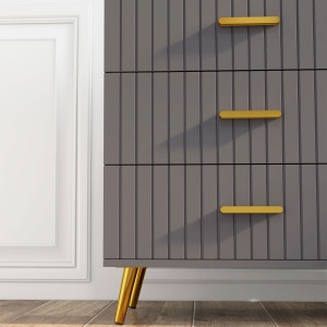 Comoda Moderna – 4 Sertare, 60×40×90 cm, Gri inchis - Img 8