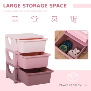 Comoda pentru depozitare Organizare Baie Polipropilena, 37x37x56.5, Multicolor Ros - Img 6