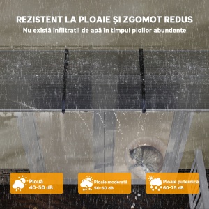 Copertina pentru exterior, 90x295x23.5 cm, negru - Img 5