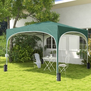Cort cu Copertina Pliabila de 3x3m, Verde - Img 2