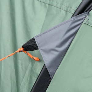 Cort de Camping Pop Up pentru 2 Persoane cu 2 Uși, 4 Ferestre și Înveliș Impermeabil, 263.5x220x123 cm, Verde - Img 9