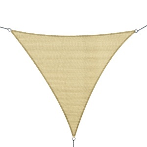 Cort Parasolar Tringhiular Bej, 4x4x4m - Img 1