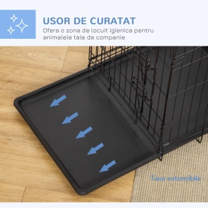 cusca de transport pentru animale, 76×46×52cm - Img 5