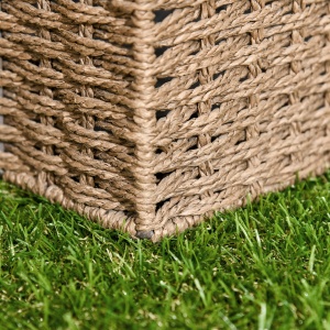 Dale pentru Gradina cu Iarba Sintetica 30x30cm 10 Bucati, Gazon Artificial Realist, Densitate 6500 Verde - Img 8