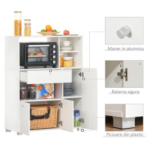 Dulap Bucatarie – Alb cu 3 Compartimente & Sertar - Img 5