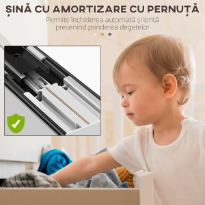 Dulap cu Chiuvetă Suspendat cu Montare pe Perete, Sertar și Sistem de Închidere cu Amortizare, 60x45,5x45 cm, Maro - Img 7