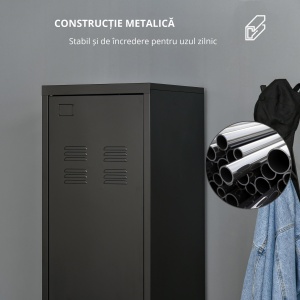 Dulap Metalic – Stil Industrial cu 1 Usa, Design Vintage - Img 5