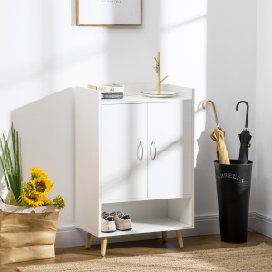 Dulap Pantofar Compact Alb pentru Hol - Img 2