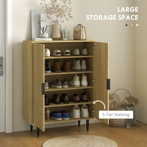 Dulap Pantofi 5 Rafturi Reglabile cu Picioare – Ideal pentru Intrare/Hol - Img 4