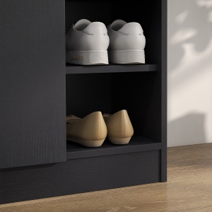 Dulap Pantofi Negru – 2 Usi Basculante, 83×30×90 cm - Img 9