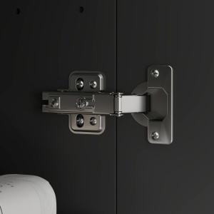 Dulap Suspendat de Baie cu 2 Uși cu Oglindă și 2 Rafturi Interne 60x15x75cm, Negru - Img 9