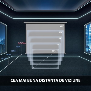 Ecran Proiectie 120” – 244×183 cm, Montaj pe Perete - Img 7
