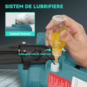 Ferăstrău cu Acumulator 2 în 1 cu Tijă Telescopică și Motor Brushless Albastru - Img 8