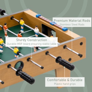 Fotbal de Masă Pliabil pentru Adulți și Copii din MDF 69x36.5x22 cm - Img 5