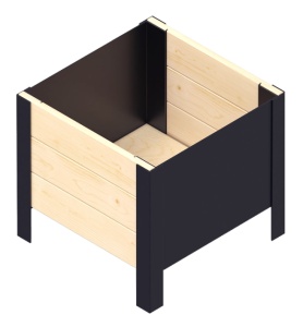 Lada de lemn 36x36x32 cm Upyard Modernbox Low