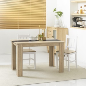 Masă de Dining pentru 4-6 Persoane, Masă de Bucătărie Modernă din Lemn, 120x69x75 cm, Lemn Natural - Img 2