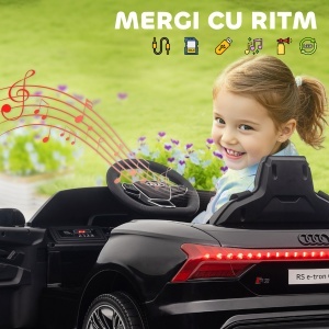 Masina Electrica Copii – Audi 12V cu Telecomanda & Muzica - Img 9