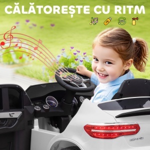 Masina Electrica Copii – Mercedes, 3-5 Ani cu Centura Siguranta - Img 7