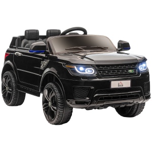 Mașină Electrică pentru Copii cu Motor Dublu, Suspensie și Telecomandă, 110x68x52 cm, Negru - Img 1