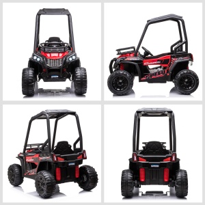 Masina Electrica pentru Copii de 3-8 Ani , Quad Electric Mini, Rosu si Negru - Img 8