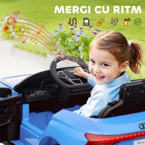 Mașinuta Electrică Copii 12V 4.5Ah 25kg pentru Copii Albastră - Img 8