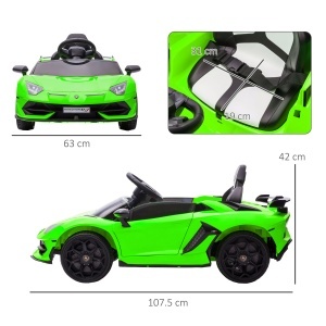 Mașinuță Electrică pentru Copii 3-5 Ani cu Uși Fluture, Mașinuță Electrică cu Telecomandă, 107,5x63x42 cm, Verde - Img 3