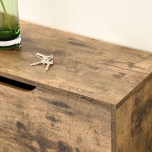 Mobilier Suport pentru Pantofi 3 Usi cu Polite Reglabile pentru 12-18 Pantofi Maro - Img 9