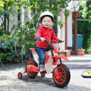 Motocicleta Electrica pentru Copii Baterie 12V Reincarcabila si Rotite Rosu - Img 2