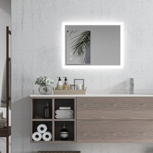 Oglinda de Baie cu Lumina LED, Luminozitate Reglabila si Functie de Memorie, 70x50x3 cm, Transparent - Img 2