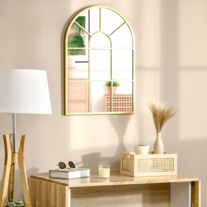 Oglinda Moderna de Perete – Arcuita 70×50 cm, Stil Fereastra Negru - Img 6